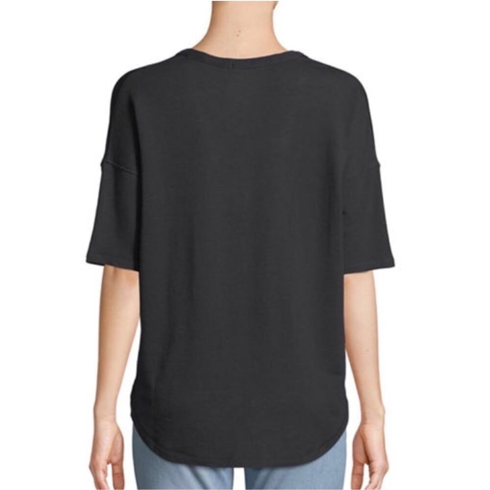 rag & bone Phoenix Vee Jersey V Neck Tee Black M - Picture 7 of 14